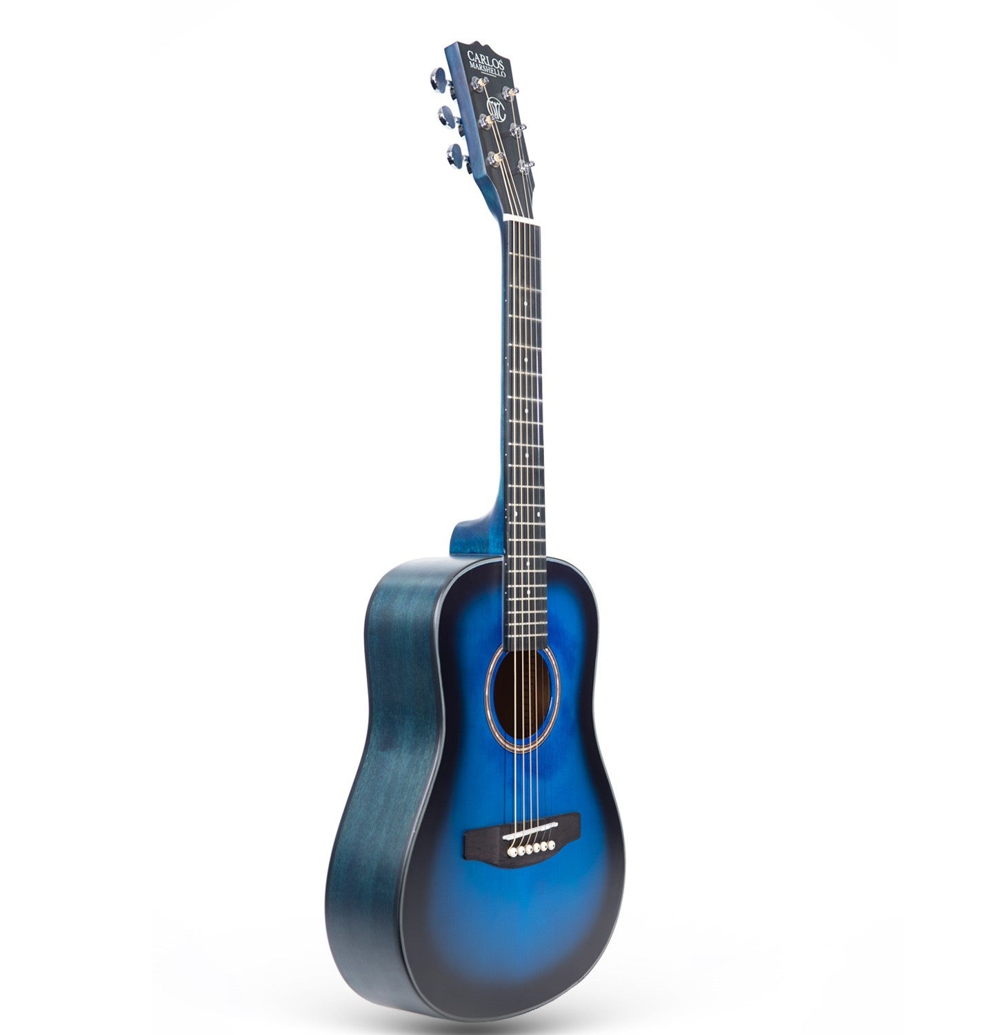 Carlos Marshello CS34 34" Acoustic Guitar - Blue - Deccan Retail