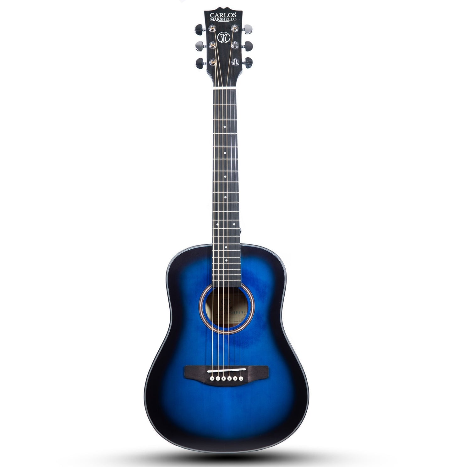 Carlos Marshello CS34 34" Acoustic Guitar - Blue - Deccan Retail