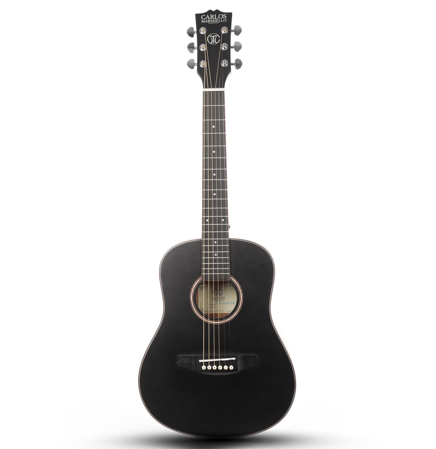 Carlos Marshello CS34 34" Acoustic Guitar Black - Deccan Retail
