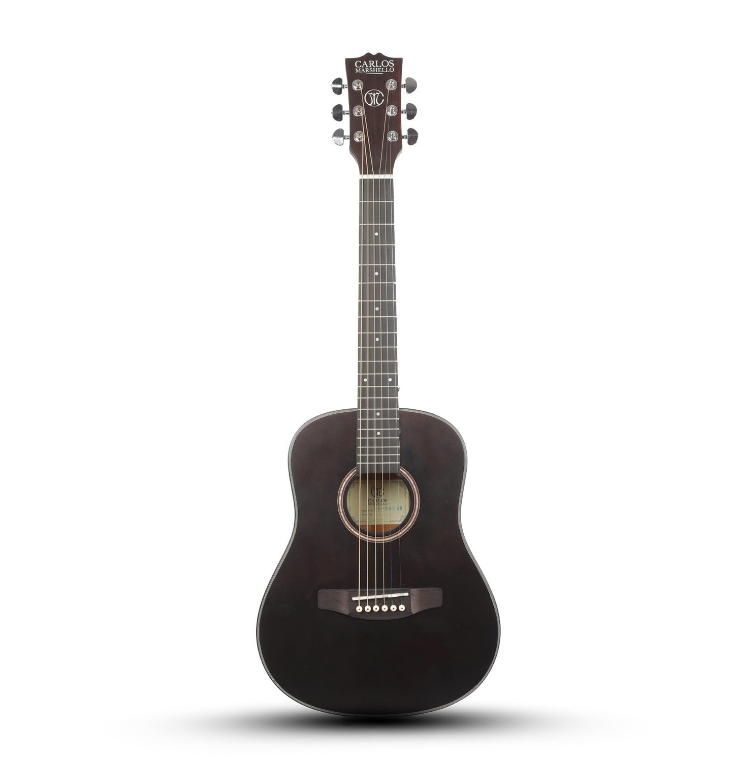 Carlos Marshello CS34 34" Acoustic Guitar Black - Deccan Retail