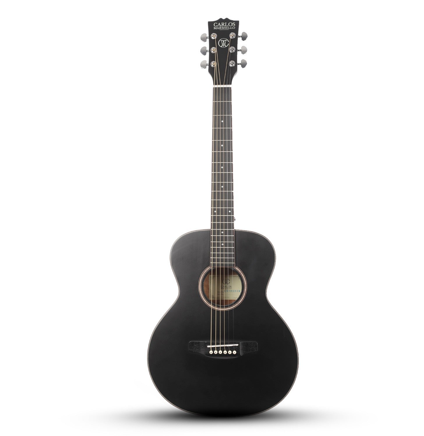 Carlos Marshello CS36 36" Acoustic Guitar - Black - Deccan Retail