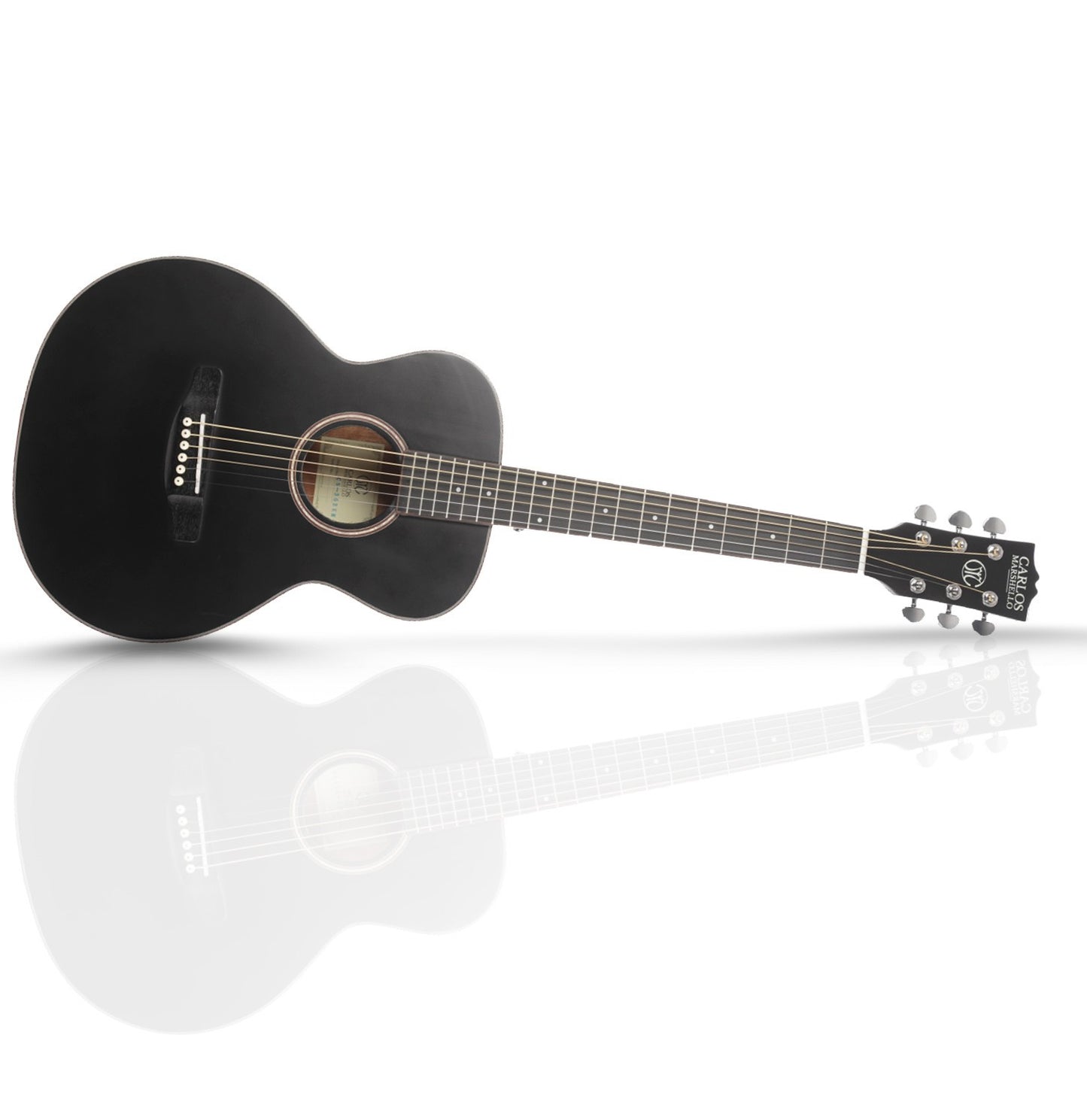 Carlos Marshello CS36 36" Acoustic Guitar - Black - Deccan Retail