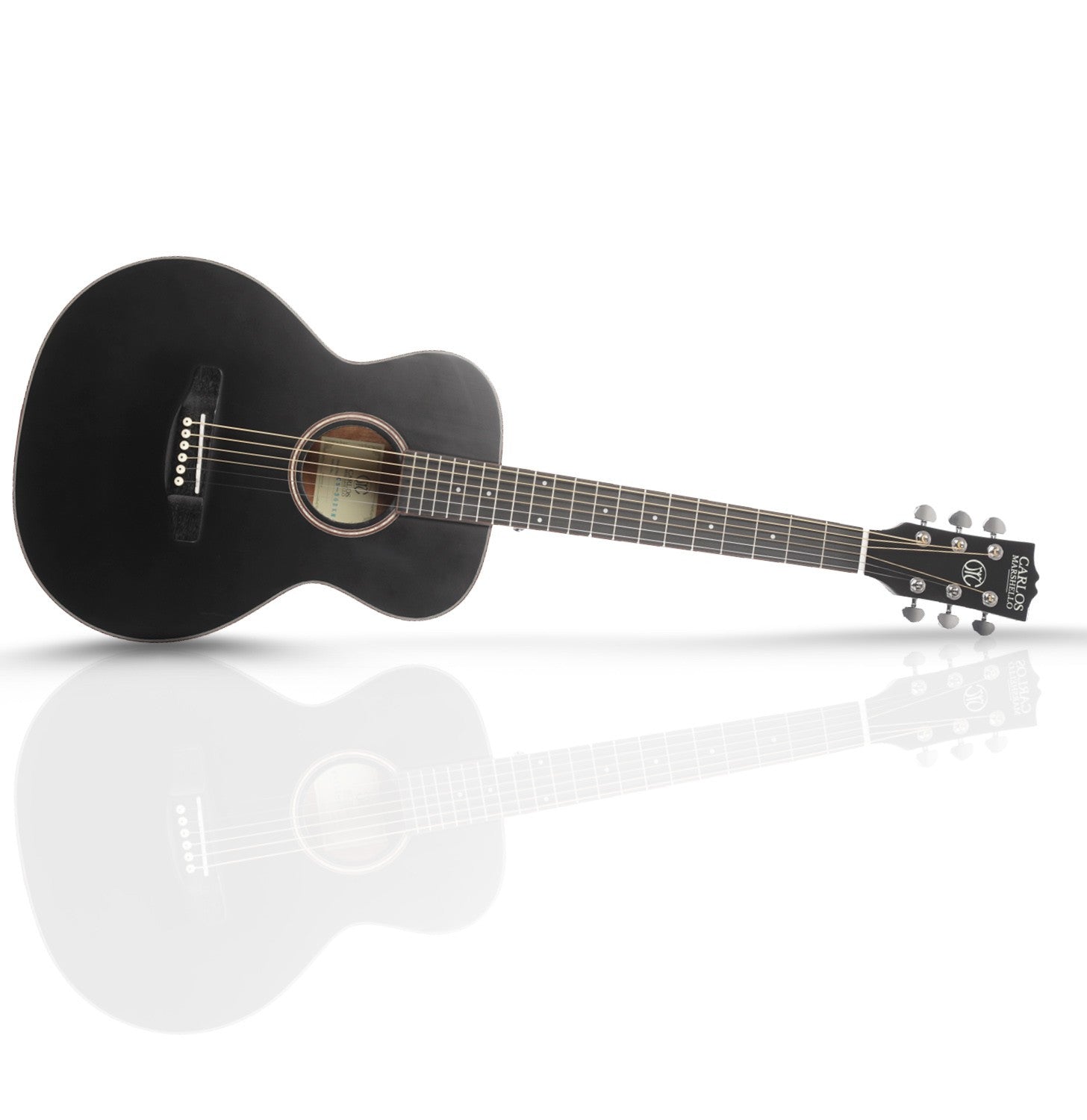 Carlos Marshello CS36 36" Acoustic Guitar - Black - Deccan Retail