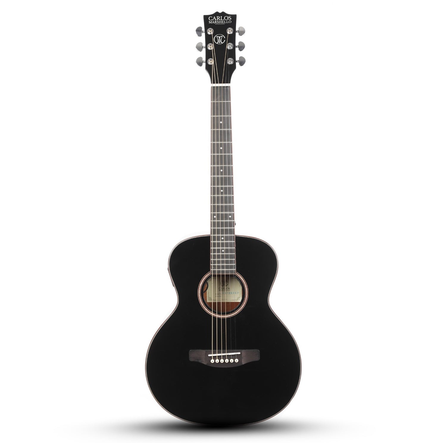 Carlos Marshello CM36 36" Acoustic Guitar - Black - Deccan Retail