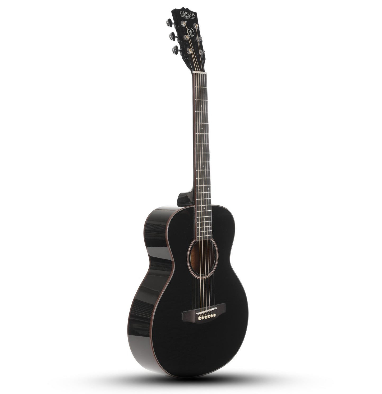 Carlos Marshello CM36 36" Acoustic Guitar - Black - Deccan Retail