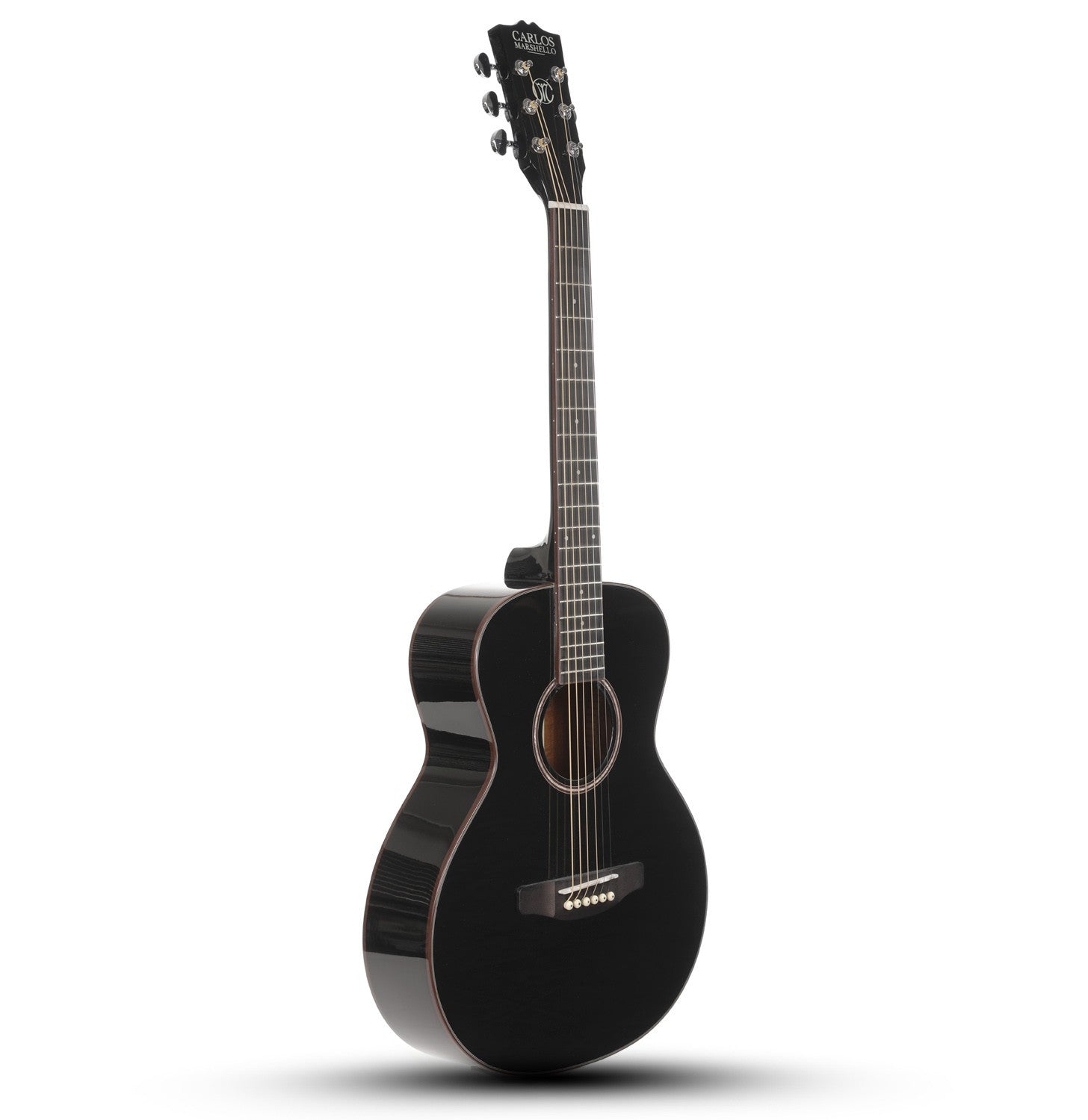 Carlos Marshello CM36 36" Acoustic Guitar - Black - Deccan Retail