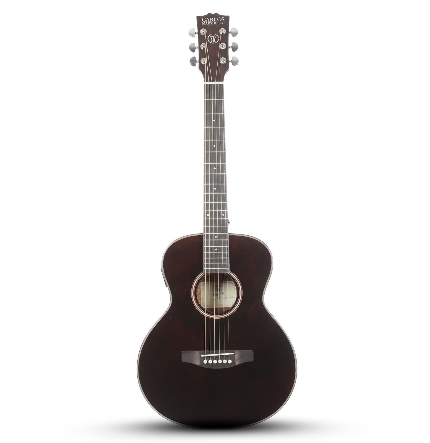 Carlos Marshello CM36C/P 36" Semi Acoustic Guitar - Brown - Deccan Retail