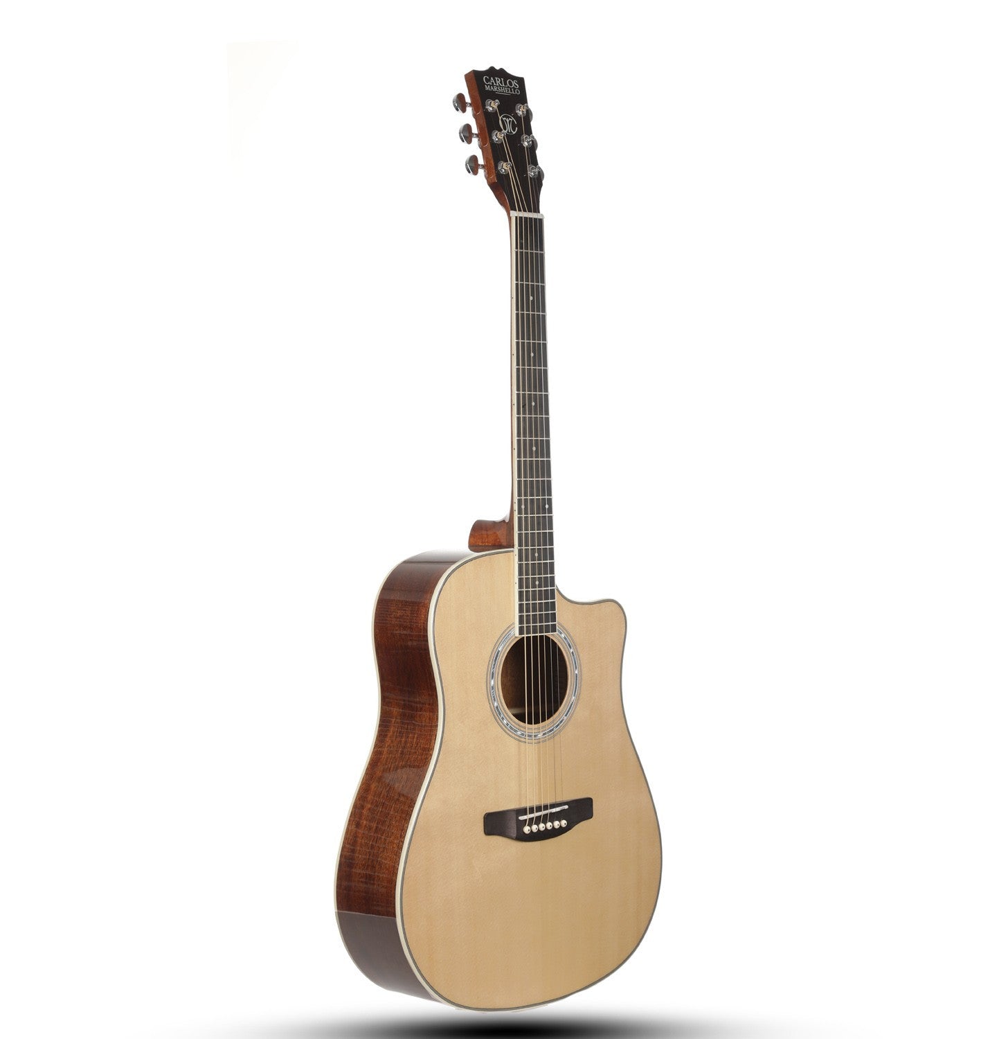 Carlos Marshello CM41C 41" Cutaway Acoustic Guitar Natural - Deccan Retail