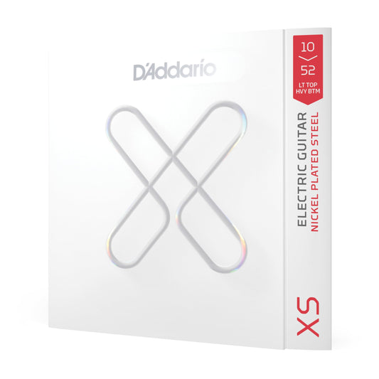 D'Addario XS Coated Electric Guitar Strings Light Top/Heavy Bottom 10-52 (XSE1052) - Deccan Retail