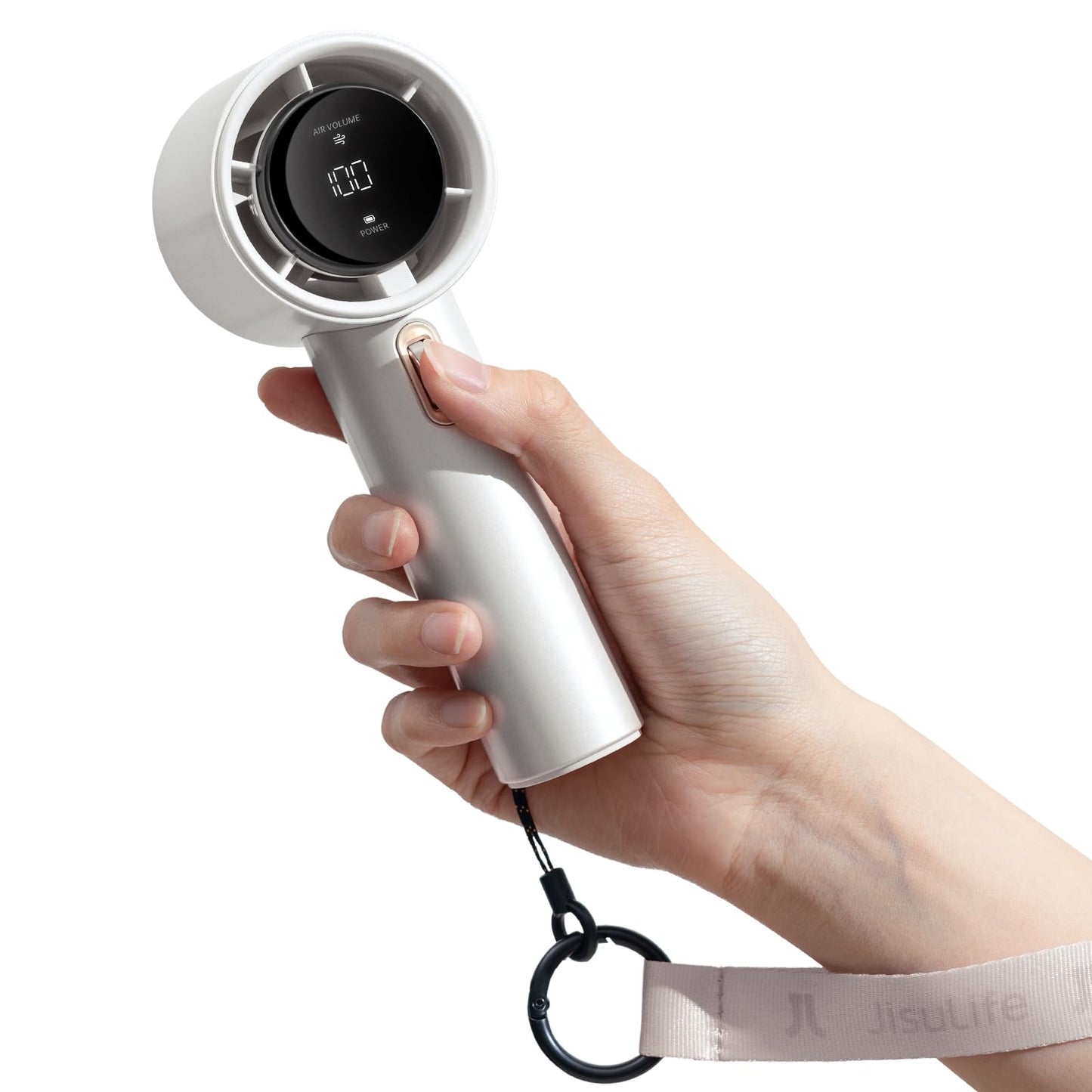 JISULIFE Pro1 Handheld Fan , 3600mAh - White - Deccan Retail