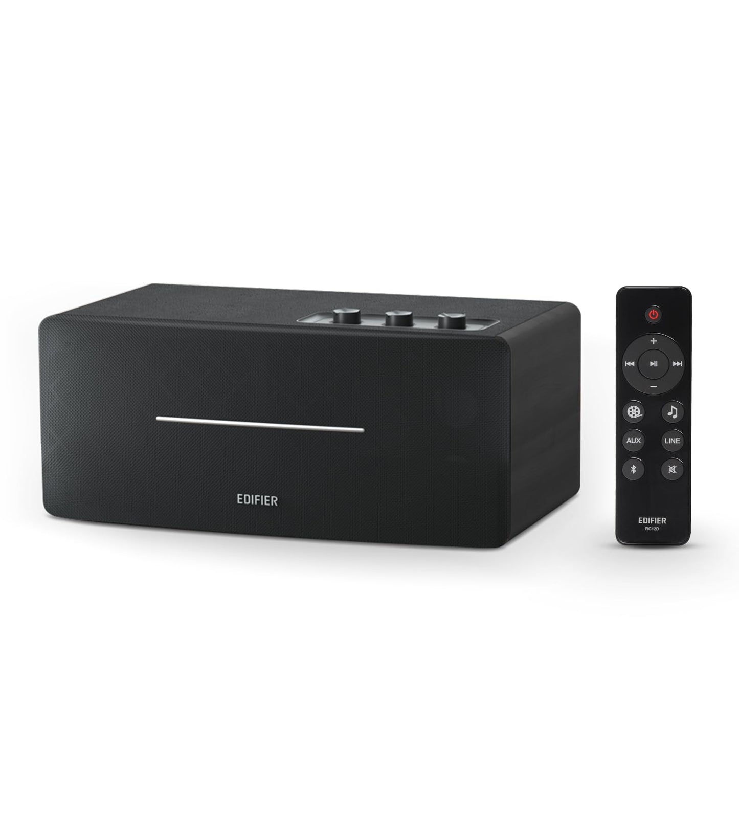 Edifier D12 Integrated Stereo Speakers - Black - Deccan Retail