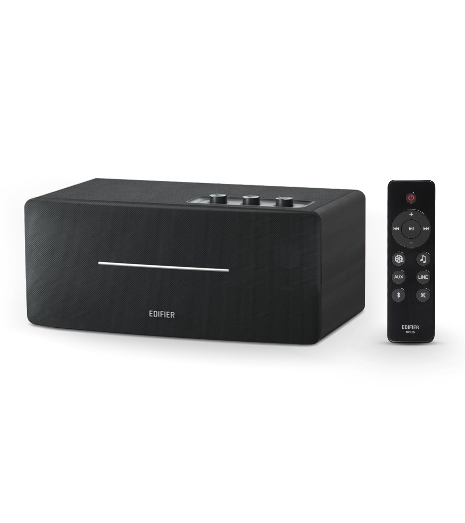 Edifier D12 Integrated Stereo Speakers - Black - Deccan Retail