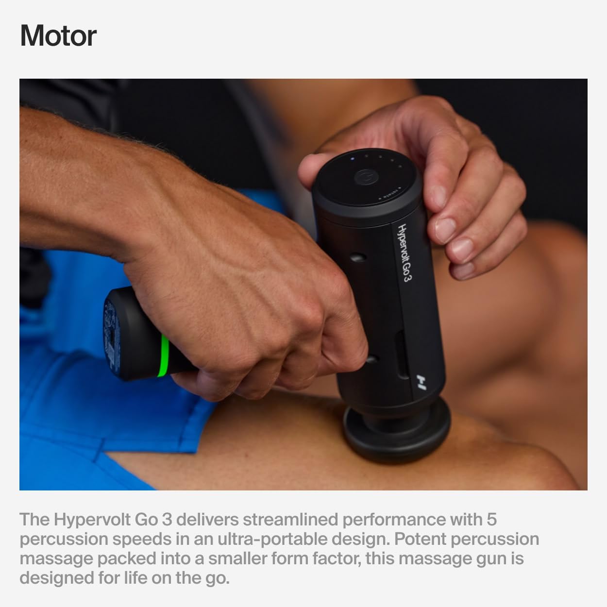 Hyperice Hypervolt Go 3 Compact Handheld Percussion Massage Gun – Black - Deccan Retail