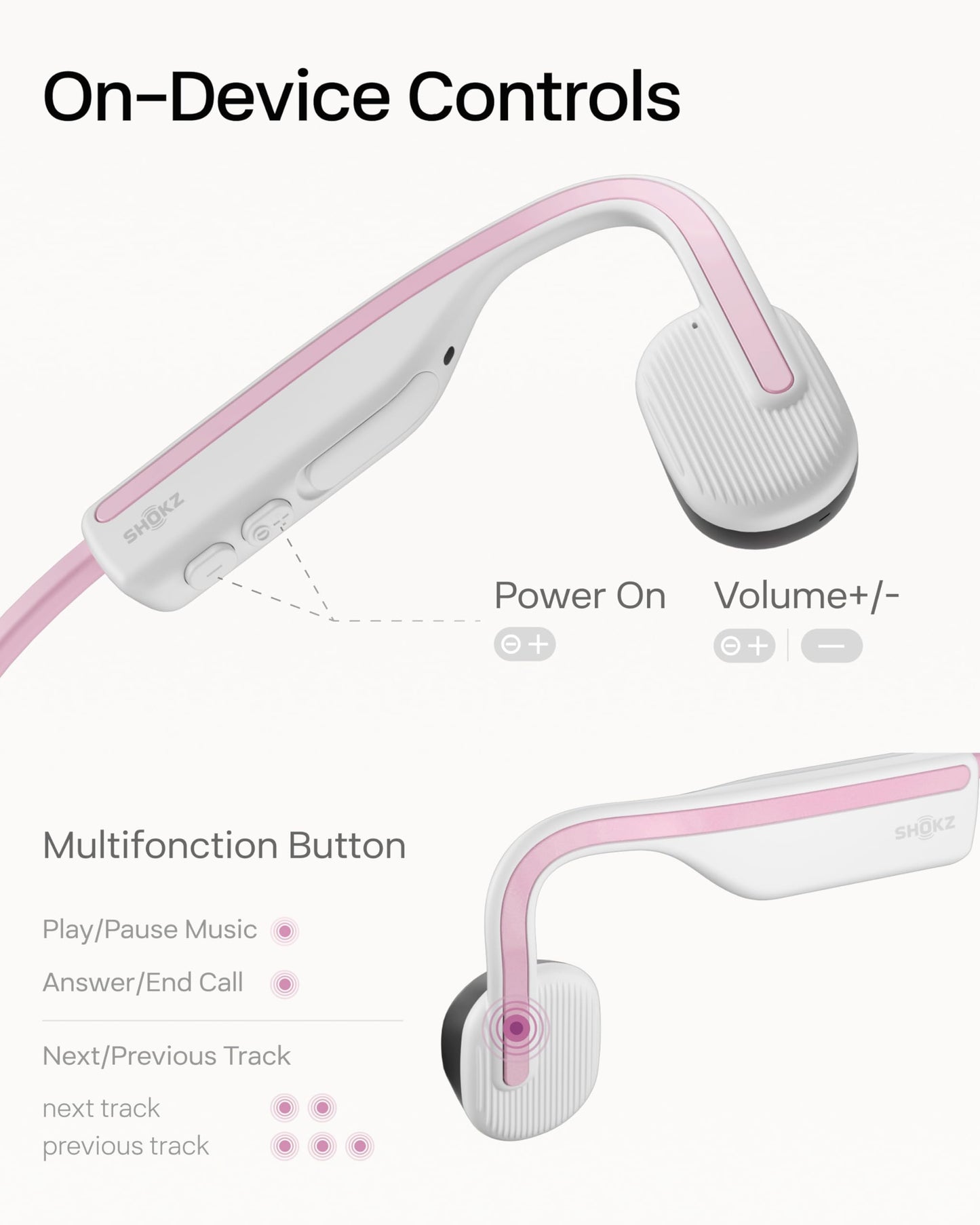 SHOKZ OpenMove – Himalayan Pink - Deccan Retail