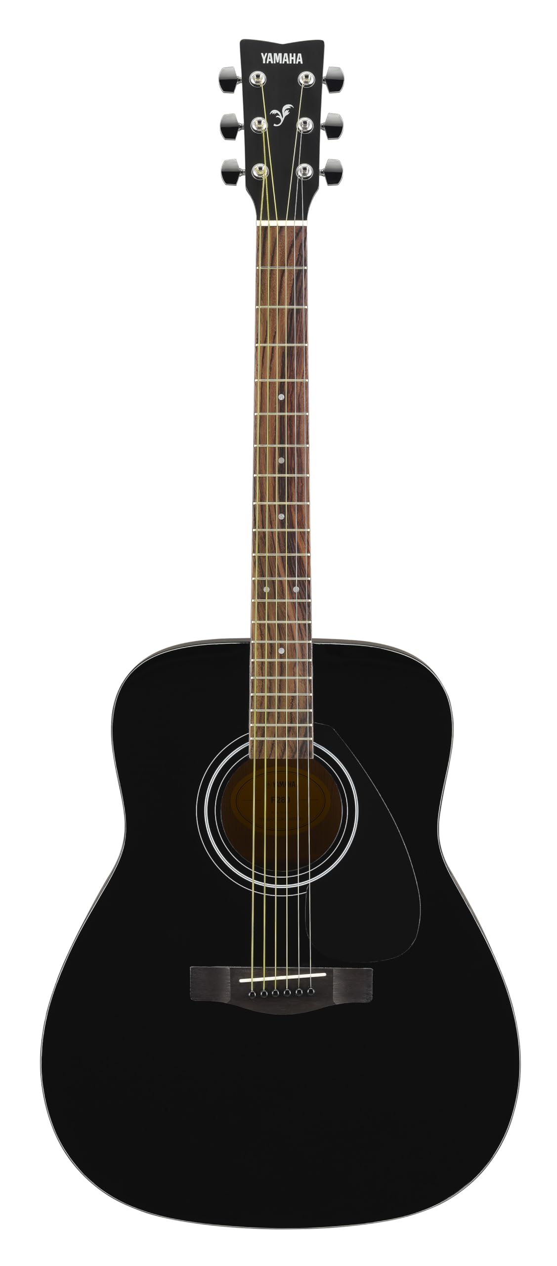 Yamaha F280 6-String Acoustic Guitar with Solid Top – Black