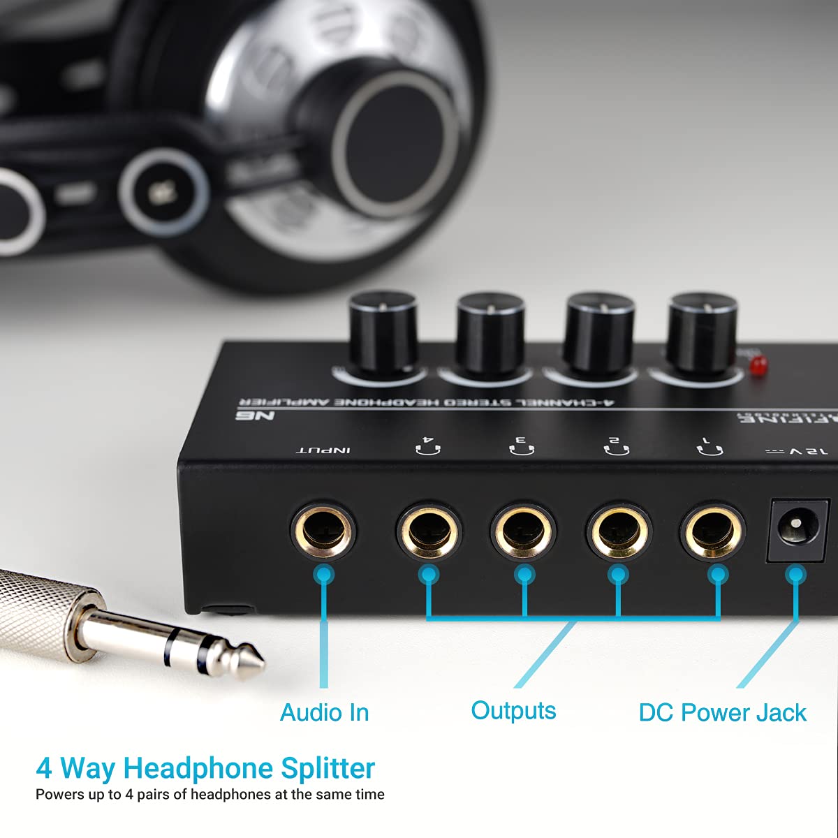 FIFINE N6 Headphone Amplifier 4-Channel - Deccan Retail