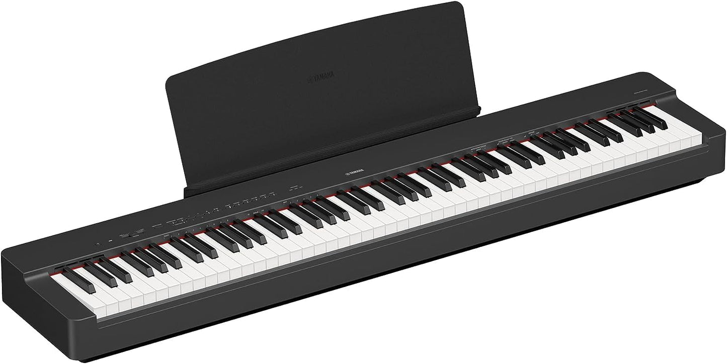 Yamaha P-225B 88-Key Digital Piano with Weighted Keys – Black