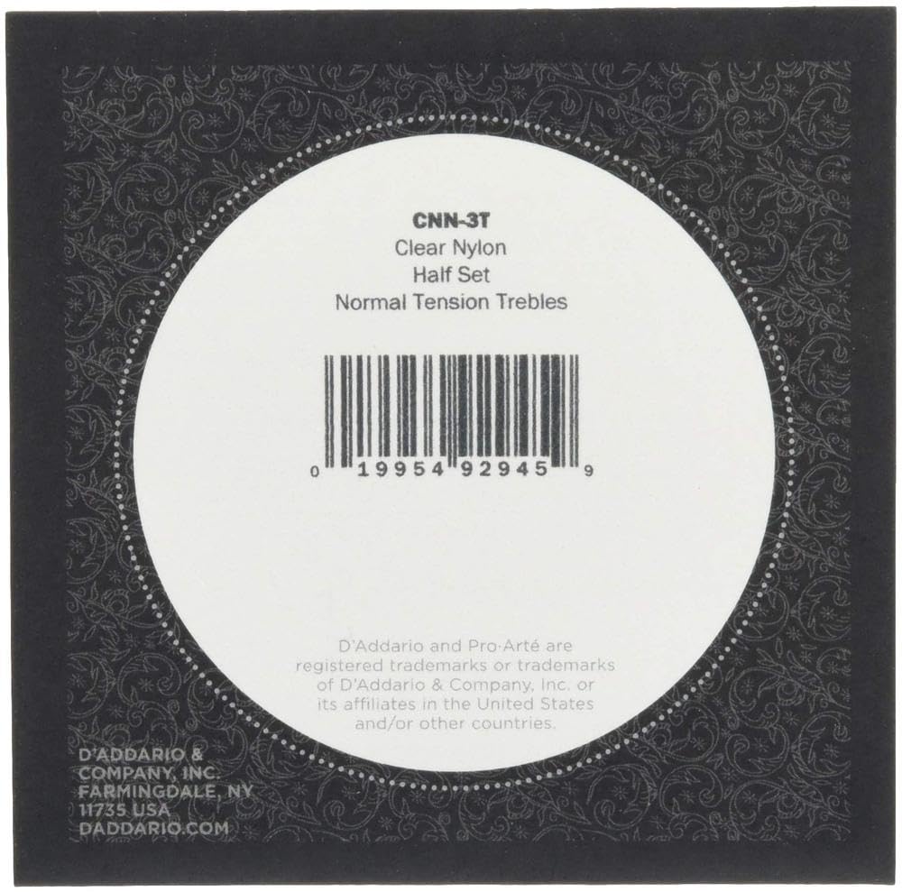 D'Addario Pro-Arte Clear Nylon Classical Guitar Half Set Normal Tension (CNN-3T) - Deccan Retail