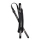 D'Addario John Lennon Signature Guitar Strap – Black Leather with Pad - Deccan Retail
