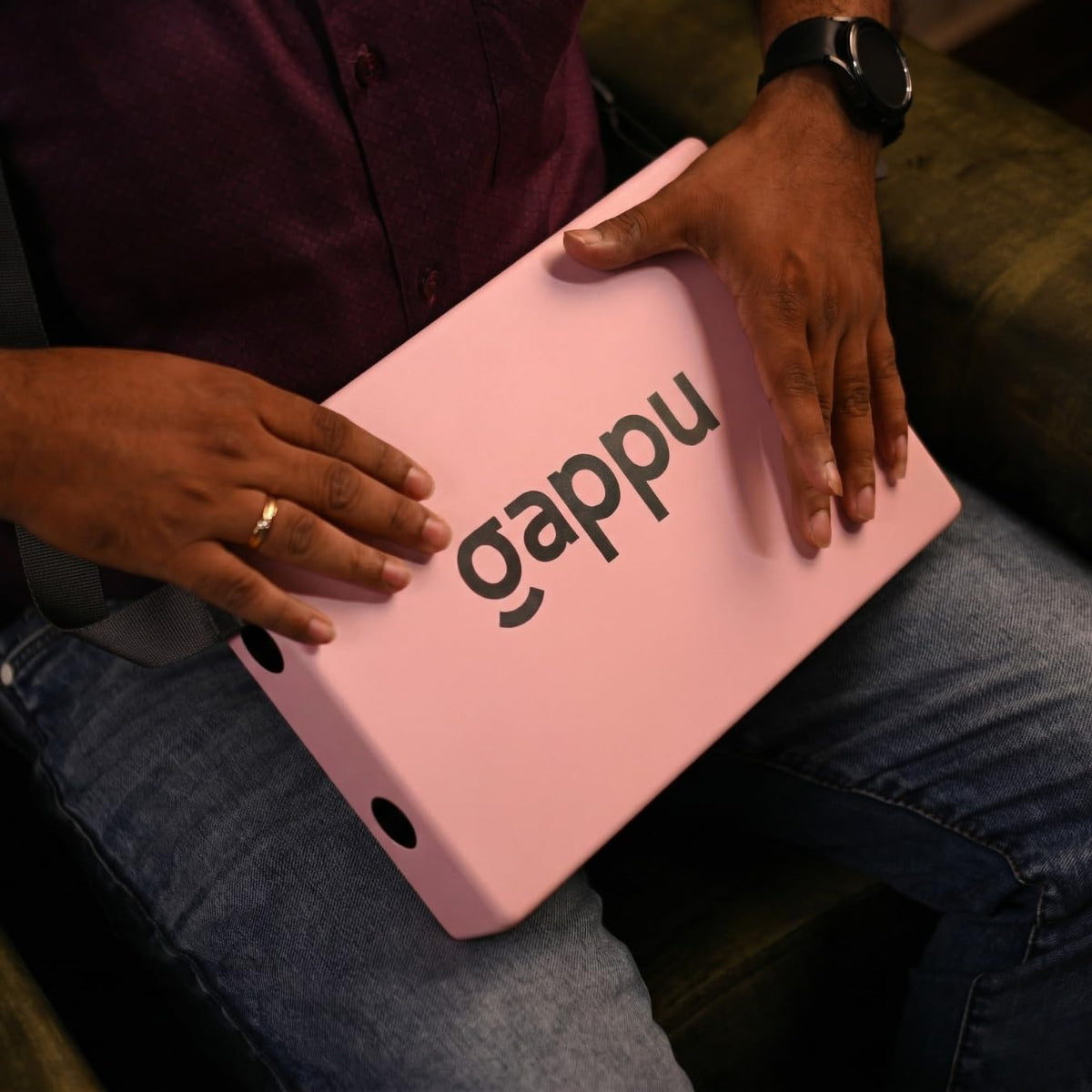 Gappu JamBox with Strap - Baby Pink