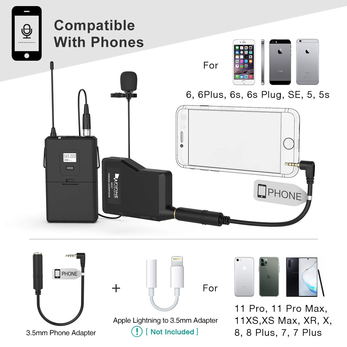 FIFINE K037B Wireless Microphone System - Deccan Retail