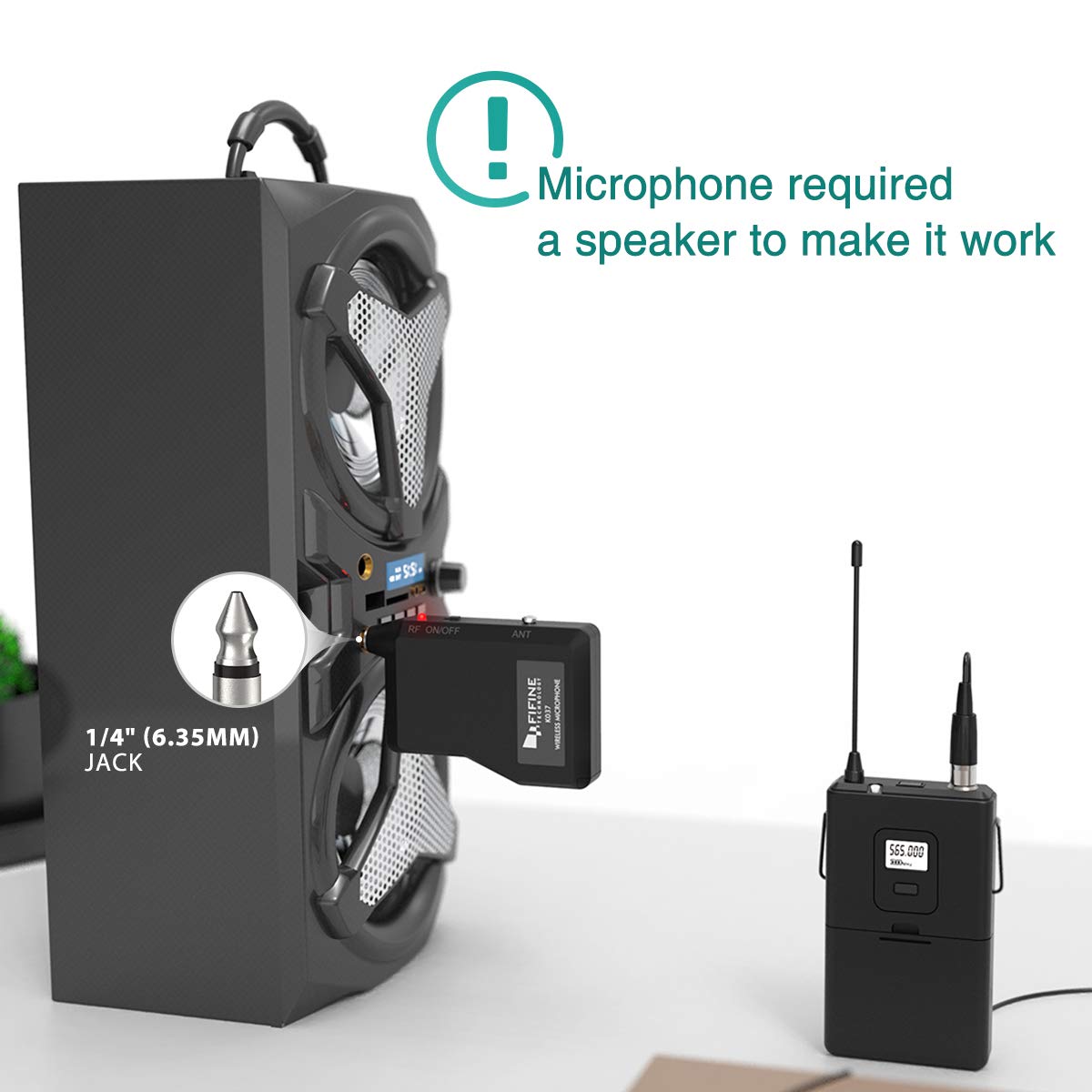 FIFINE K037B Wireless Microphone System - Deccan Retail