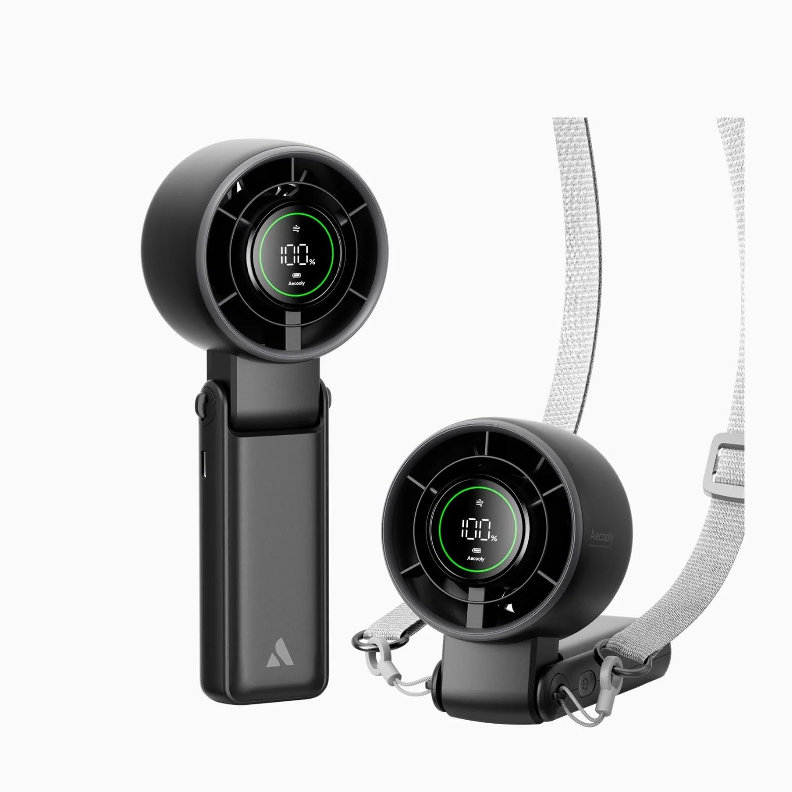 Aecooly Versatile Fan Halo-02 5000mah – Black - Deccan Retail