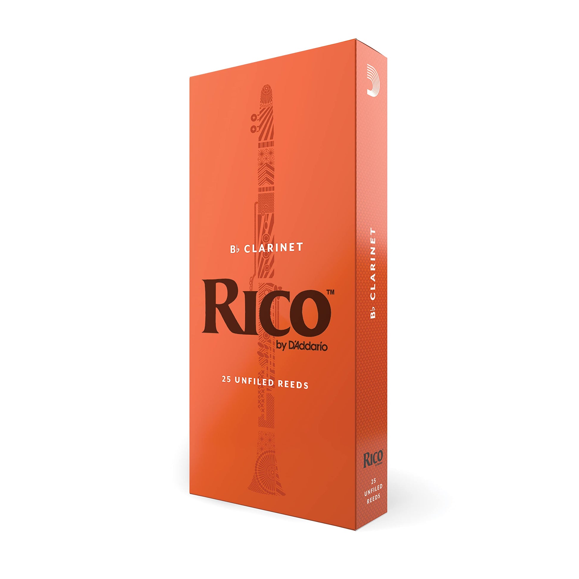 Rico Bb Clarinet Reeds Strength 3.5 – 25 Pack (RCA2535) - Deccan Retail