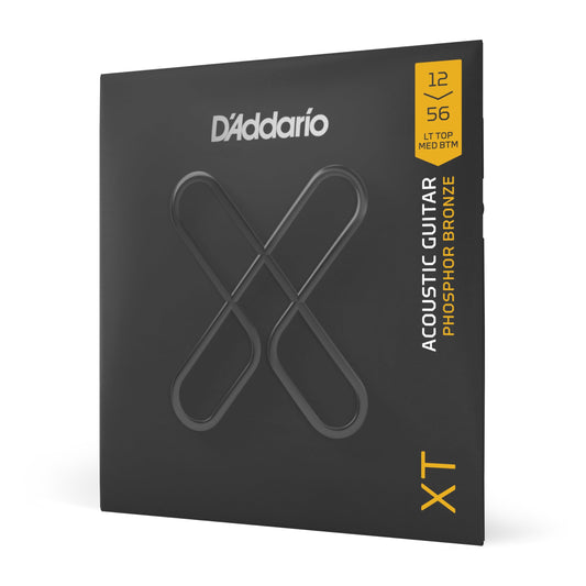 D'Addario XT Phosphor Bronze Acoustic Guitar Strings Light Top/Medium Bottom 12-56 - Deccan Retail