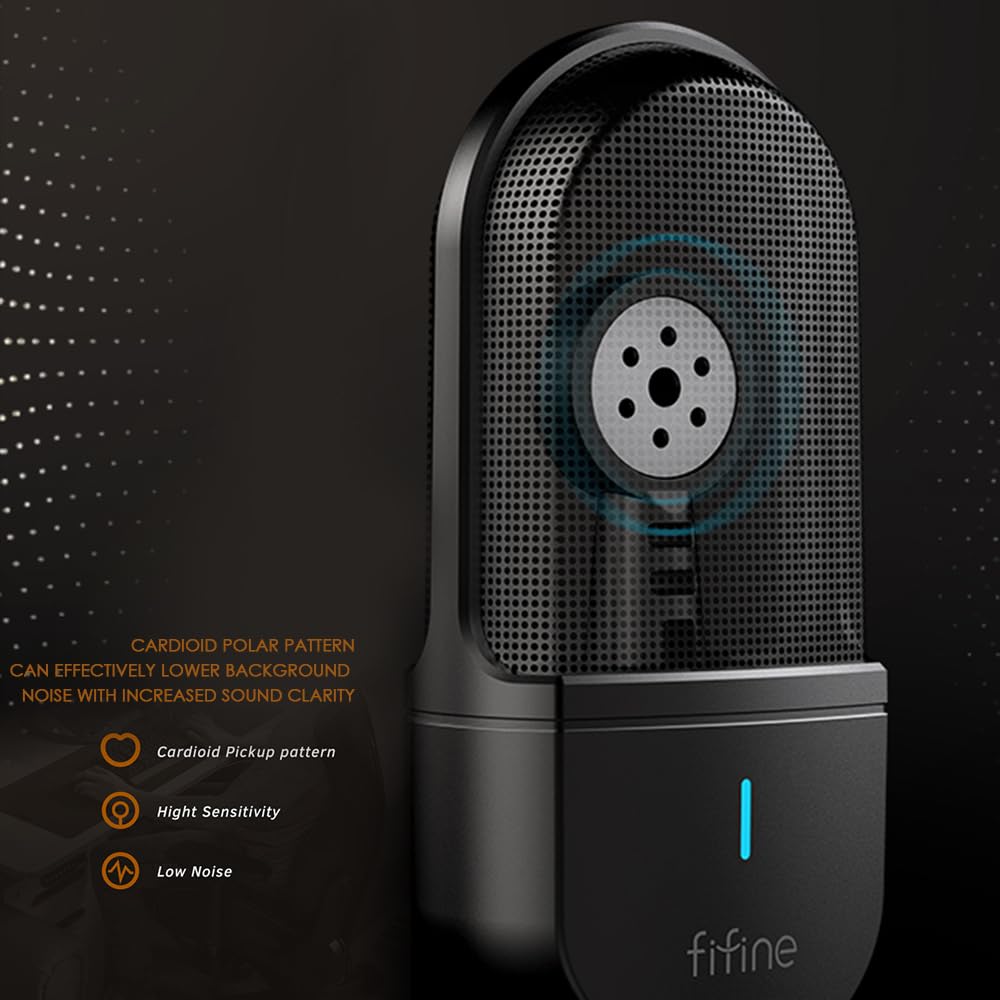 FIFINE K726 Cardioid Condenser Microphone with XLR Output