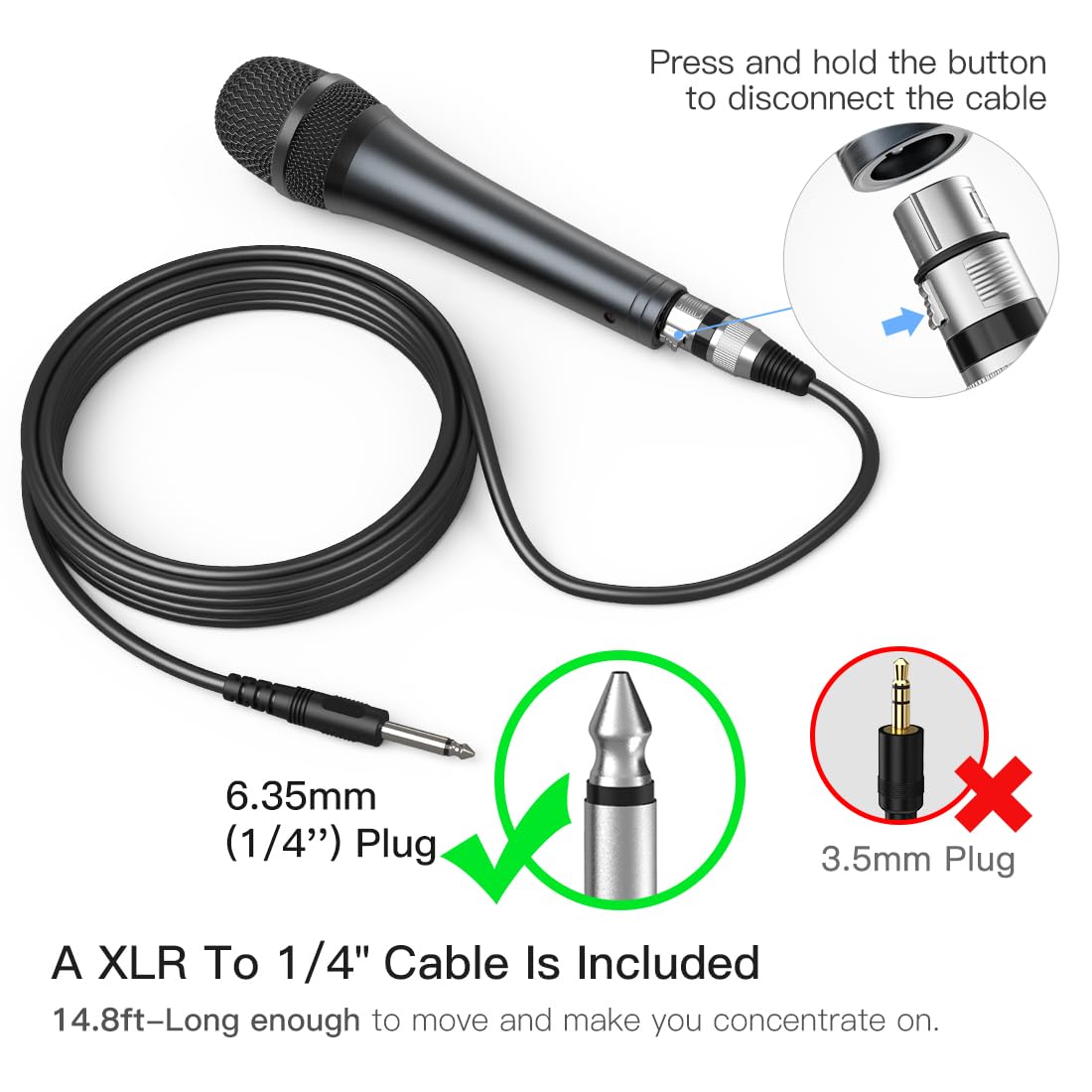 FIFINE K6 Karaoke Wired Dynamic Microphone - Deccan Retail
