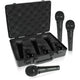 Behringer ULTRAVOICE XM1800S Dynamic Cardioid Vocal Microphones 3-Pack – Black - Deccan Retail