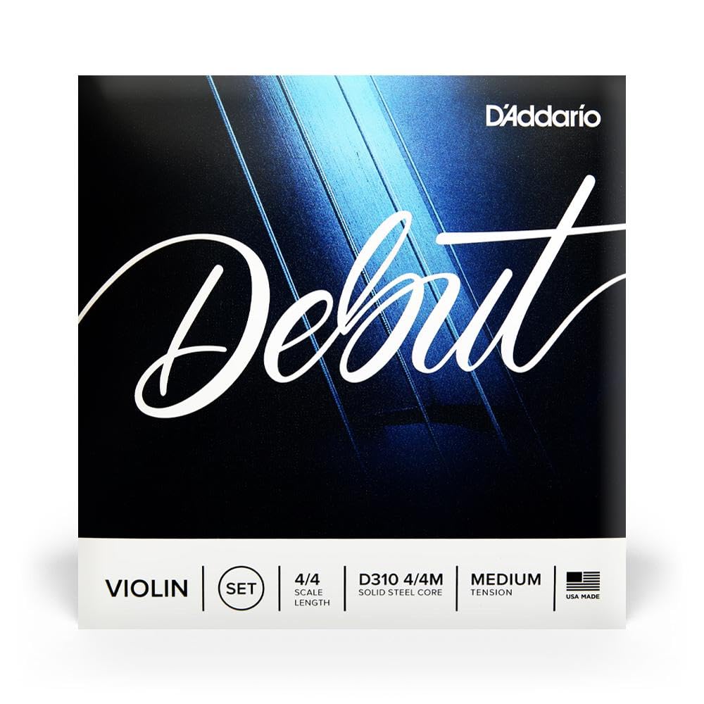 D'Addario Debut Violin String Set 4/4 Scale Medium Tension - Deccan Retail
