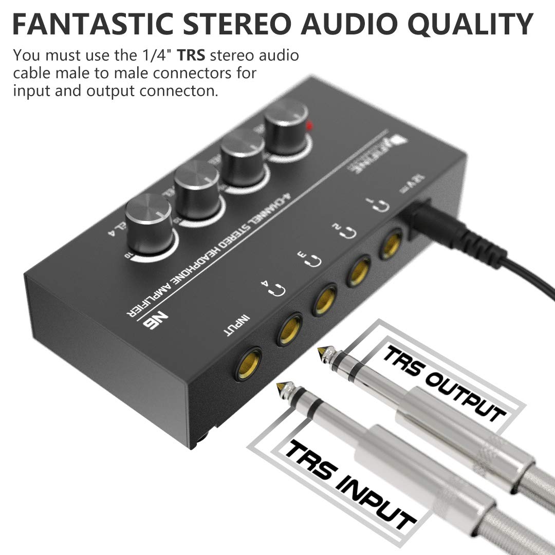 FIFINE N6 Headphone Amplifier 4-Channel - Deccan Retail