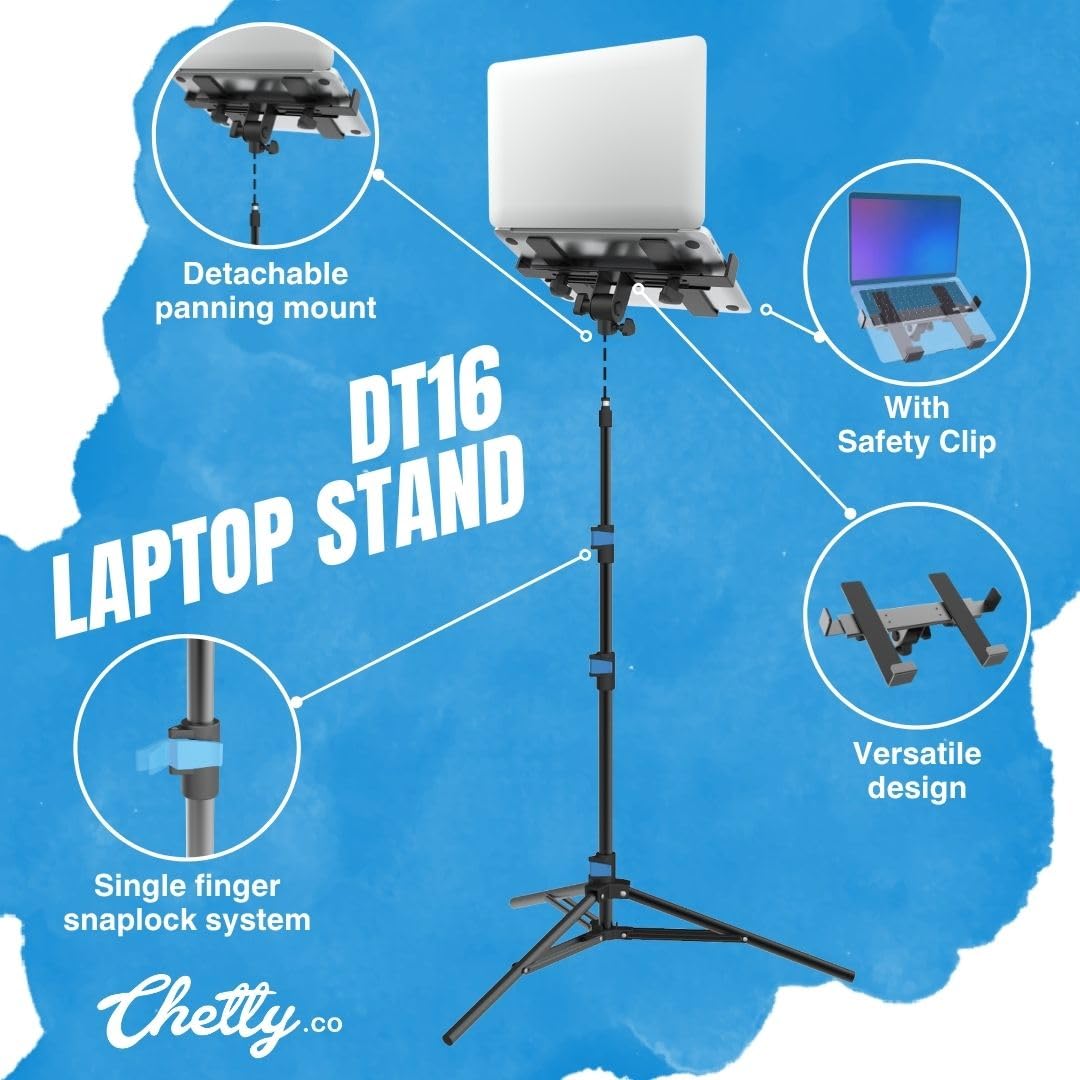 Chetty DT16 Adjustable Laptop & Tablet Stand - Deccan Retail
