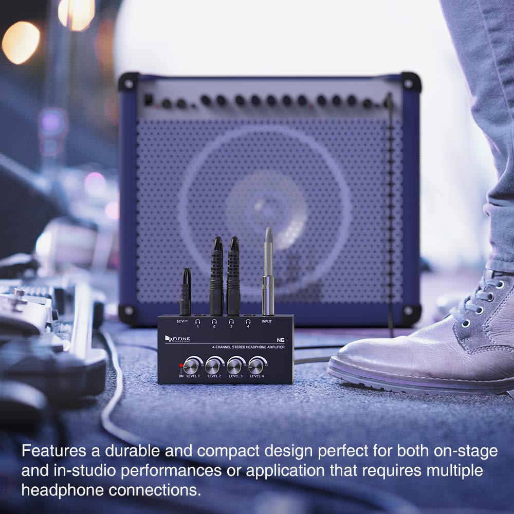 FIFINE N6 Headphone Amplifier 4-Channel - Deccan Retail