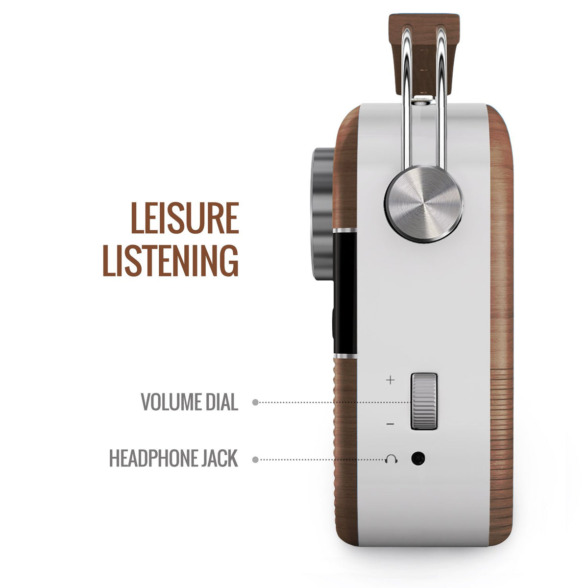 Saregama Carvaan Hindi - Oak Wood Brown