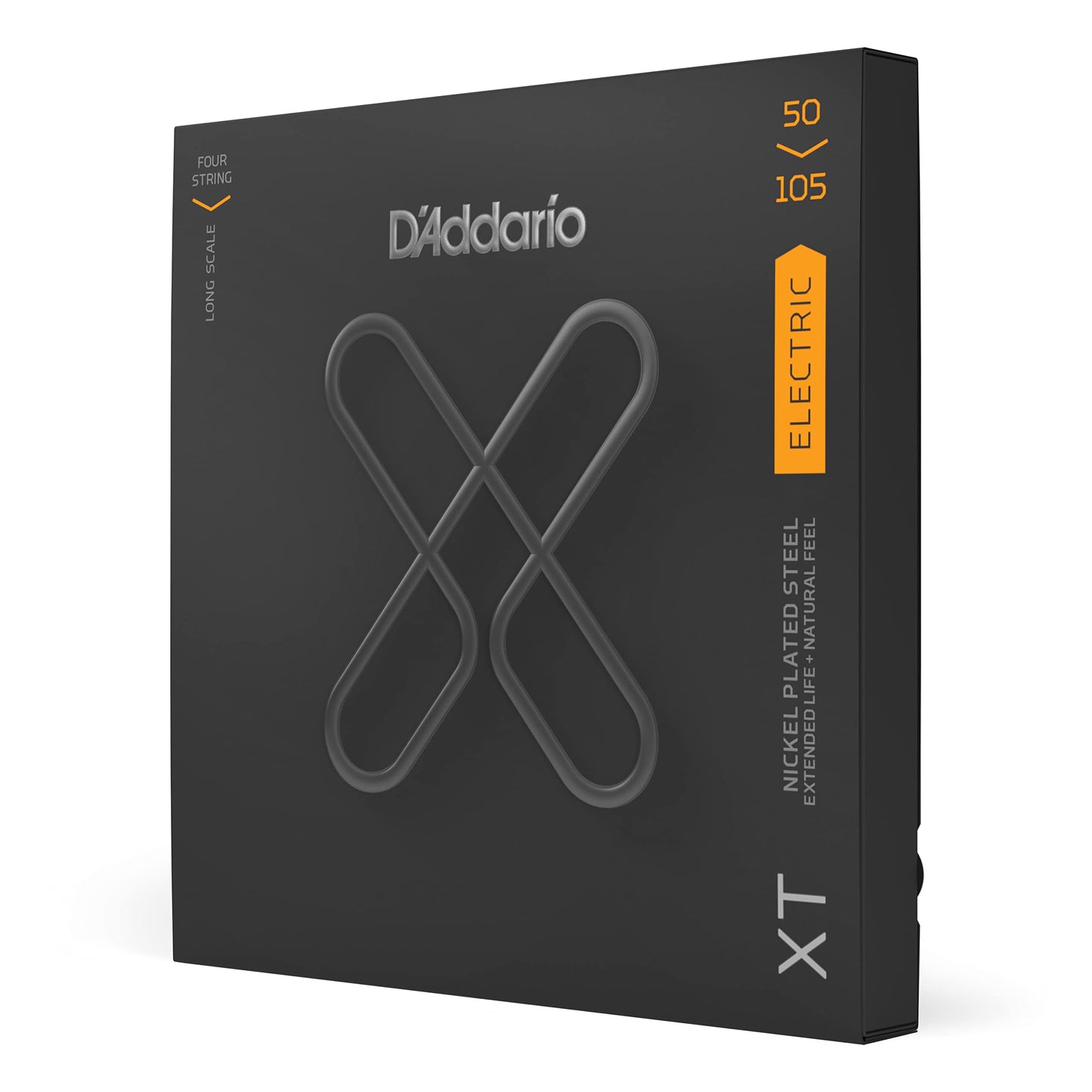 D'Addario Bass Guitar Strings, XT Coated Electric, XTB50105, Medium 50-105, 4-String Set, Pack of 1