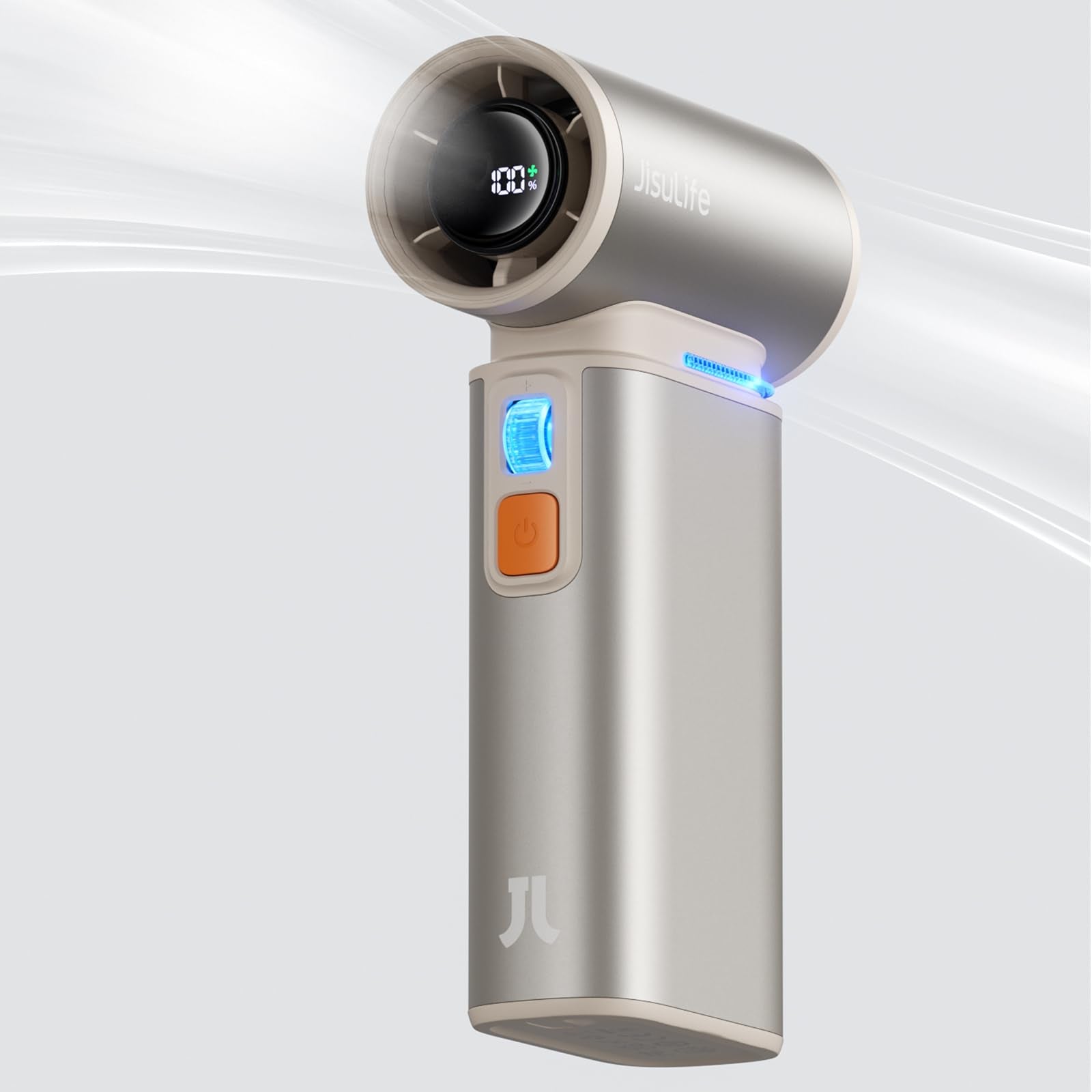 JISULIFE Ultra1 Handheld Turbo Fan & Air Duster 9000mAh - Light Brown - Deccan Retail