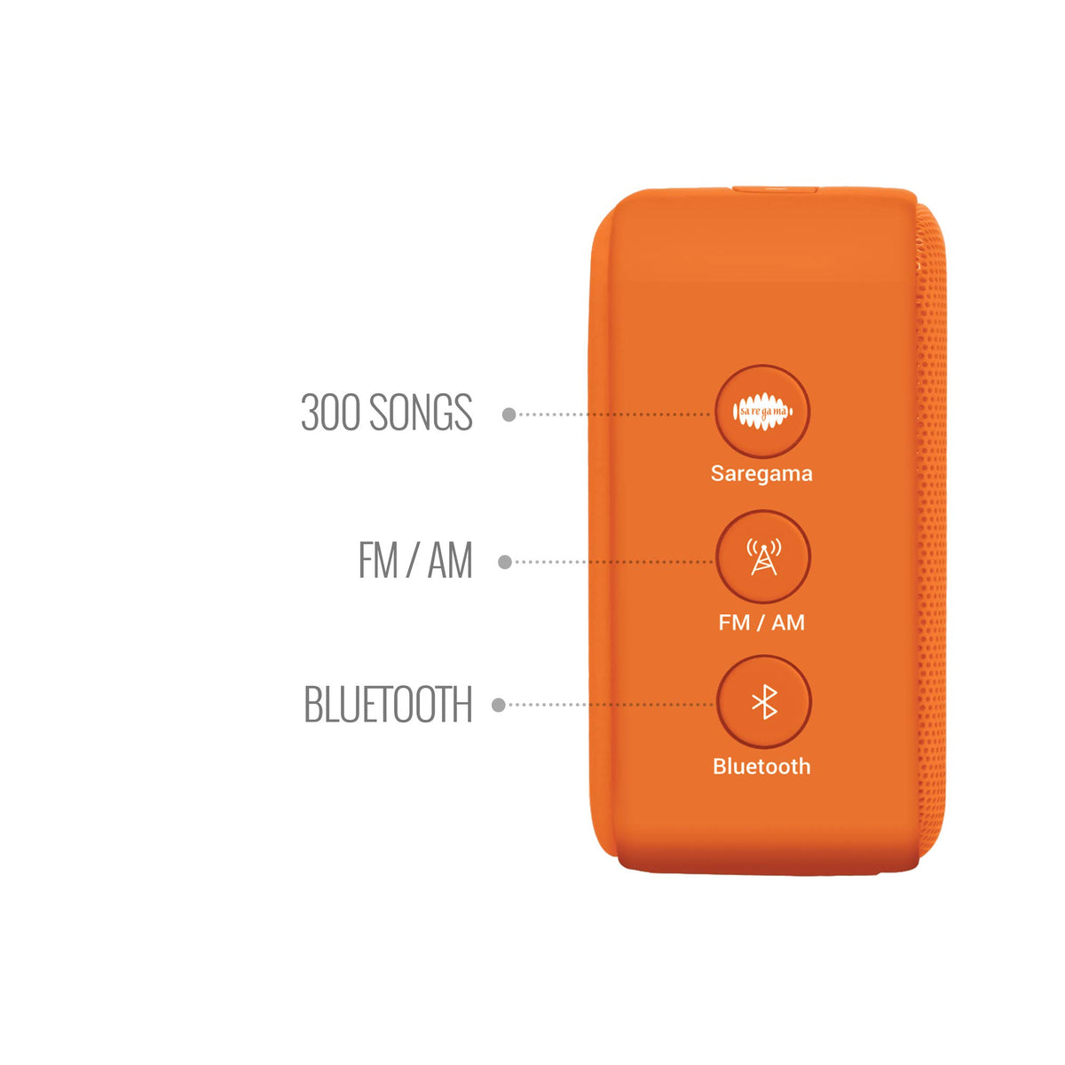 Saregama Carvaan Mini 2.0 Bhakti - Orange