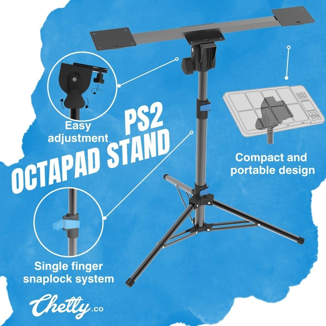 Chetty PS2 Octapad Twin Heavy Duty Stand with Carry Bag - Deccan Retail