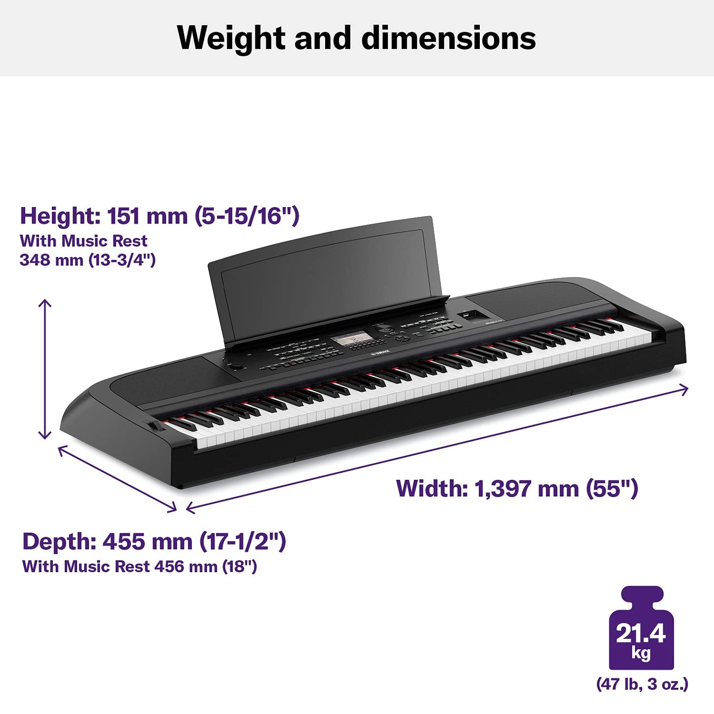 Yamaha DGX670B 88-Key Weighted Digital Piano - Black - Deccan Retail