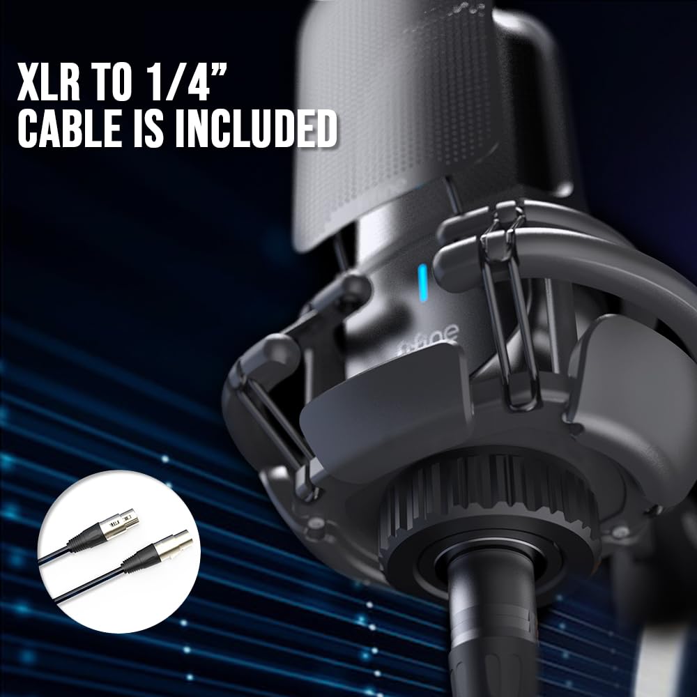FIFINE K726 Cardioid Condenser Microphone with XLR Output
