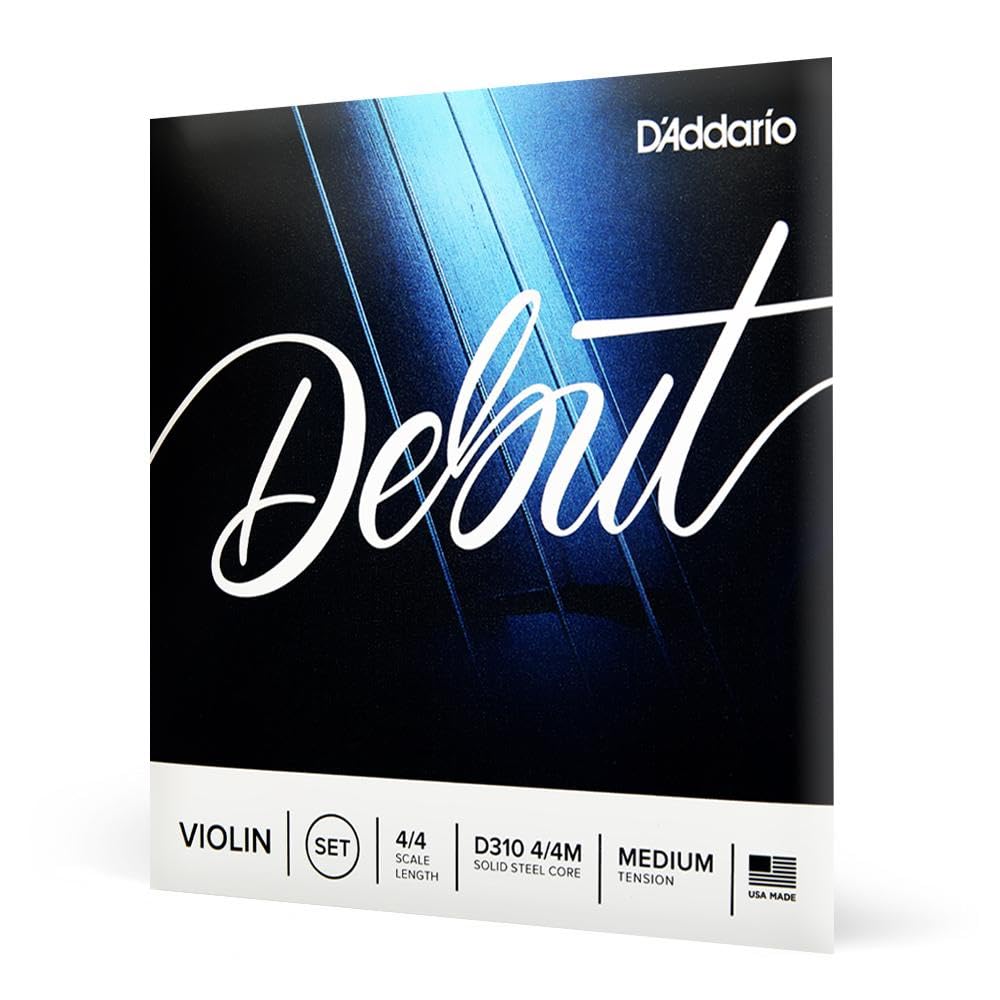 D'Addario Debut Violin String Set 4/4 Scale Medium Tension - Deccan Retail