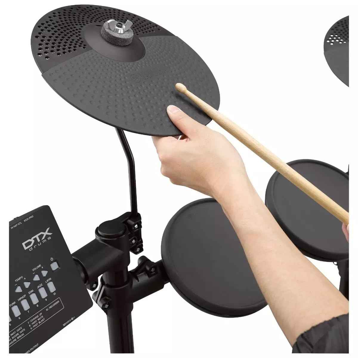 Yamaha DTX402 8-Piece Electronic Drum Kit – Black