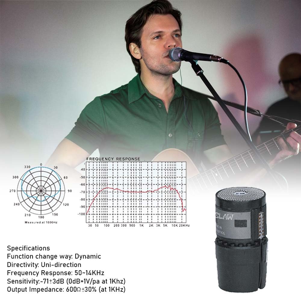 CLAW Raag MI58 Dynamic XLR Karaoke Wired Handheld Microphone with 16.4Ft Cable - Deccan Retail