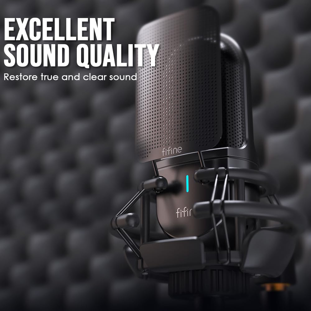 FIFINE K726 Cardioid Condenser Microphone with XLR Output