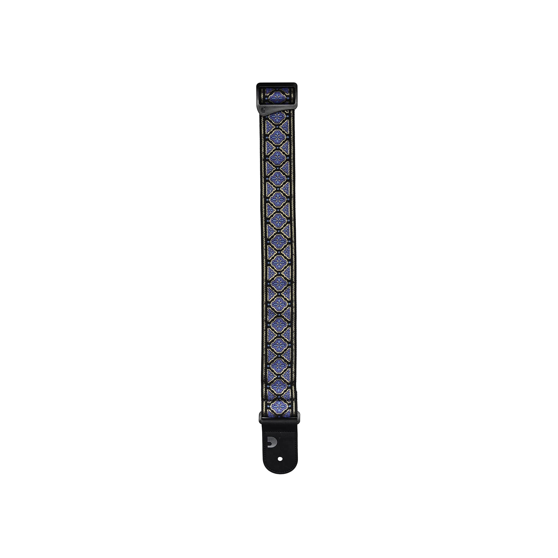 D'Addario Recycled Woven Guitar Strap Blue/Gold (50RW04) - Deccan Retail
