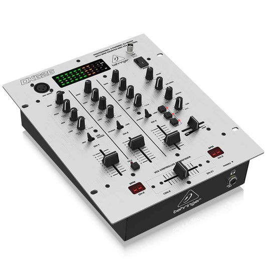 Behringer DX626 3-Channel DJ Mixer with XLR Connection – Black & White