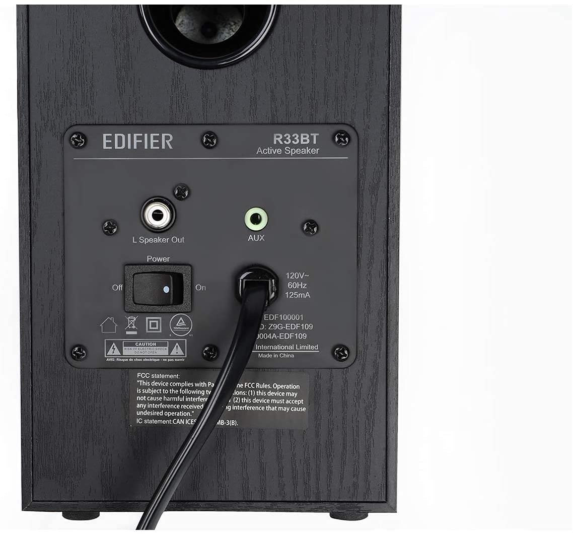 Edifier R33BT Bookshelf Speakers - Black - Deccan Retail
